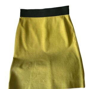 BCBGMaxAzria Yellow A-Line Skirt